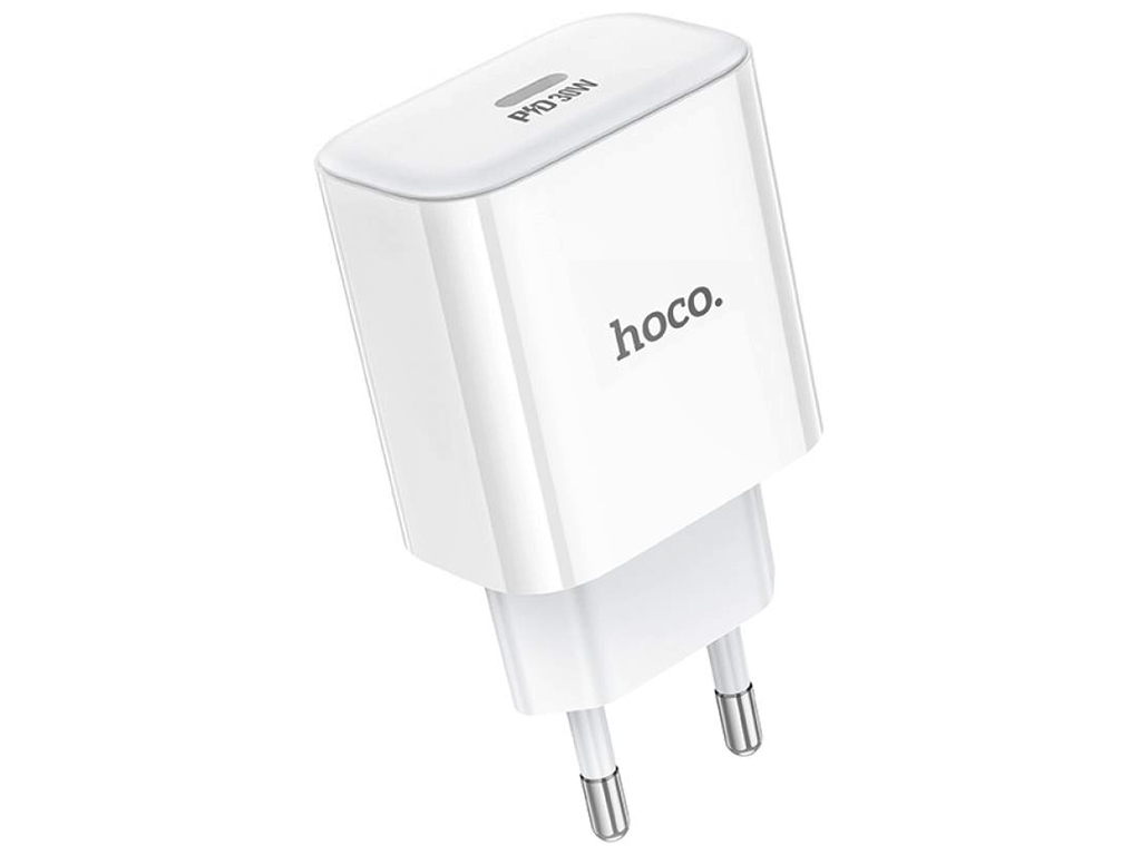 Мережевий Зарядний Пристрій Hoco C76A Pro 1Type-C PD/QC 30W, Колір Бiлий