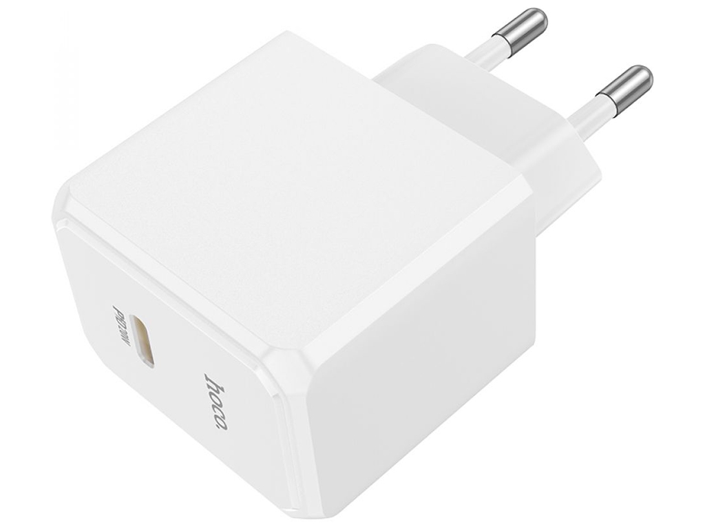 Мережевий Зарядний Пристрій Hoco CS13A 1USB-C PD/QC 20W Колір Бiлий