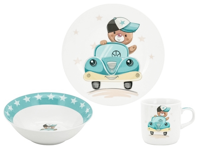 Набір посуду дитячого Limited Edition Little Driver (ціна за набір 3 предмети), 6900068858084