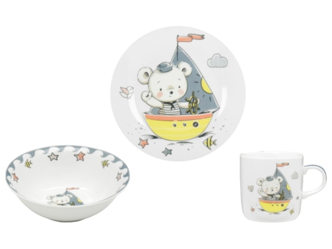 Набір посуду дитячого Limited Edition Little Sailor (упаковка 3 предмети) 6900068858114