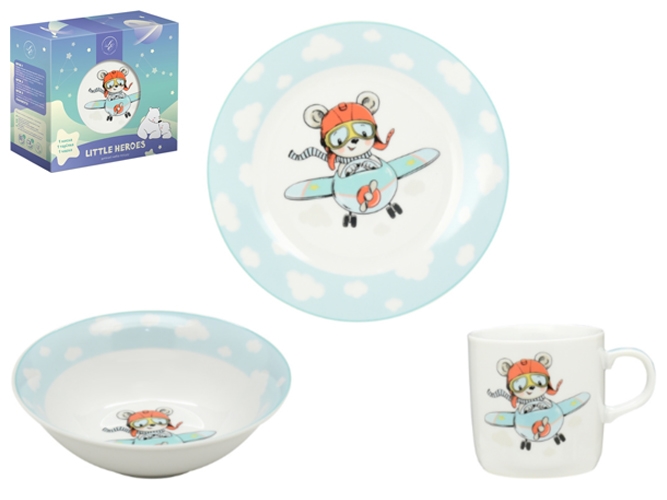 Набір посуду дитячого Limited Edition Little Pilot (упаковка 3 предмети) 6900068858077