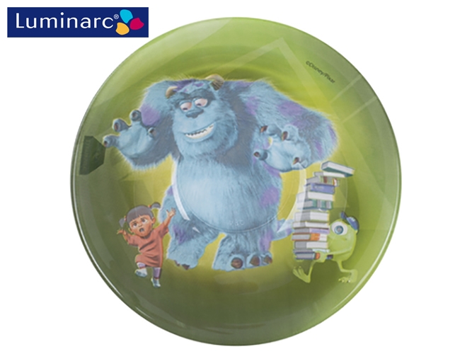 Набор посуды детской стеклянной Luminarc "Disney Monsters" 3 пред. (тарелка, салатник, чашка) 02542