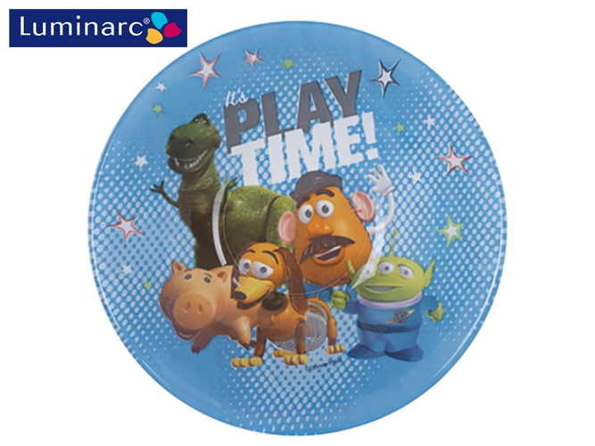 Набір посуду дитячого скляного Luminarc "Disney Toy Story" 3 пред. (тарілка, салатник, чашка) 03280