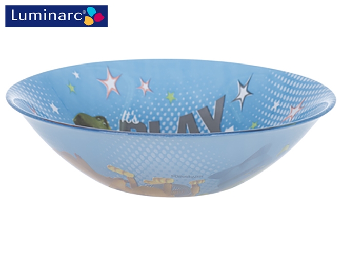 Набір посуду дитячого скляного Luminarc "Disney Toy Story" 3 пред. (тарілка, салатник, чашка) 03280