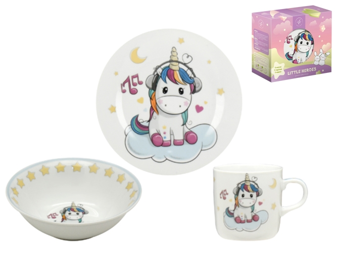 Набір посуду дитячого Limited Edition Unicorn (ціна за набір 3предмети), 6900068012288
