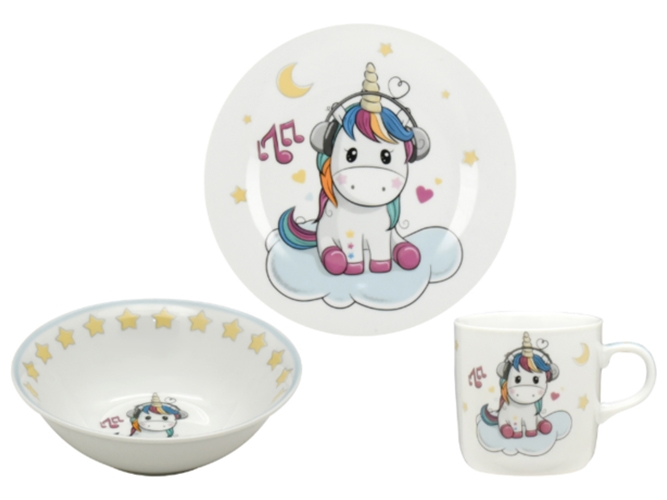 Набір посуду дитячого Limited Edition Unicorn (ціна за набір 3предмети), 6900068012288