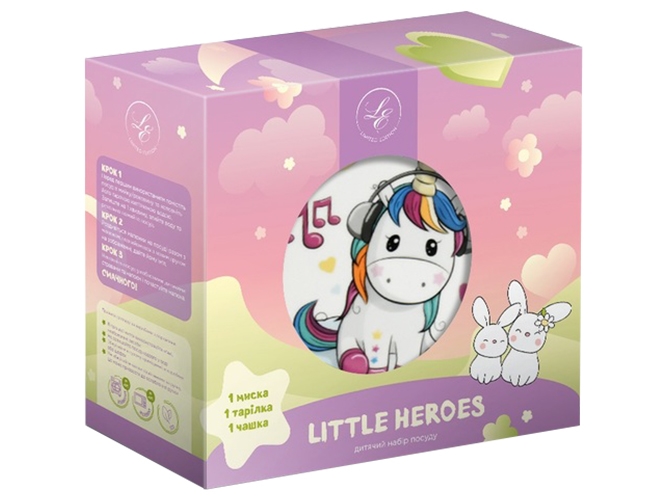 Набір посуду дитячого Limited Edition Unicorn (ціна за набір 3предмети), 6900068012288