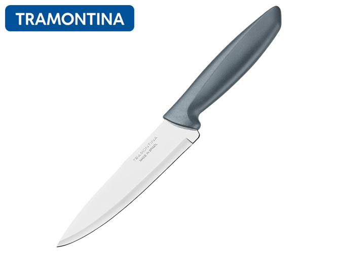 Шеф-нож Tramontina Plenus grey лезвие 17,8см 25191