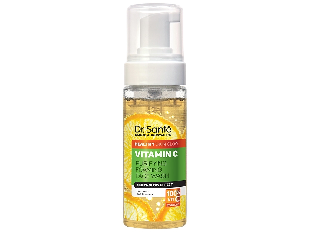 Пінка для вмивання Dr.Sante Vitamin C Очищаюча, з вітаміном C та антиоксидантним комплексом, 150мл