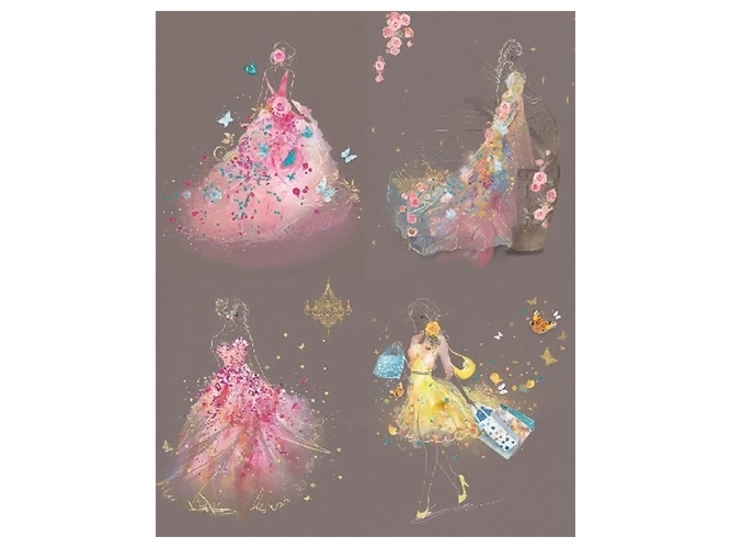 Пакет подарунковий паперовий M Cinderella 26x32x10см
