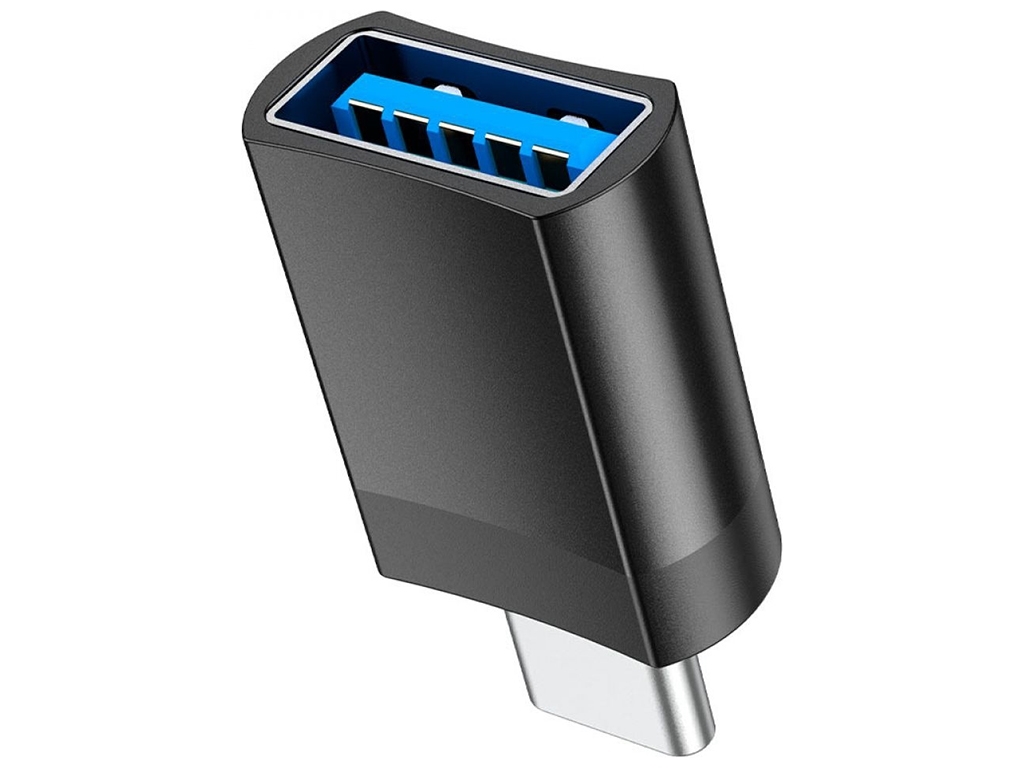 Перехідник Hoco UA17 Type-C male to USB female USB3.0 Колір Чорний