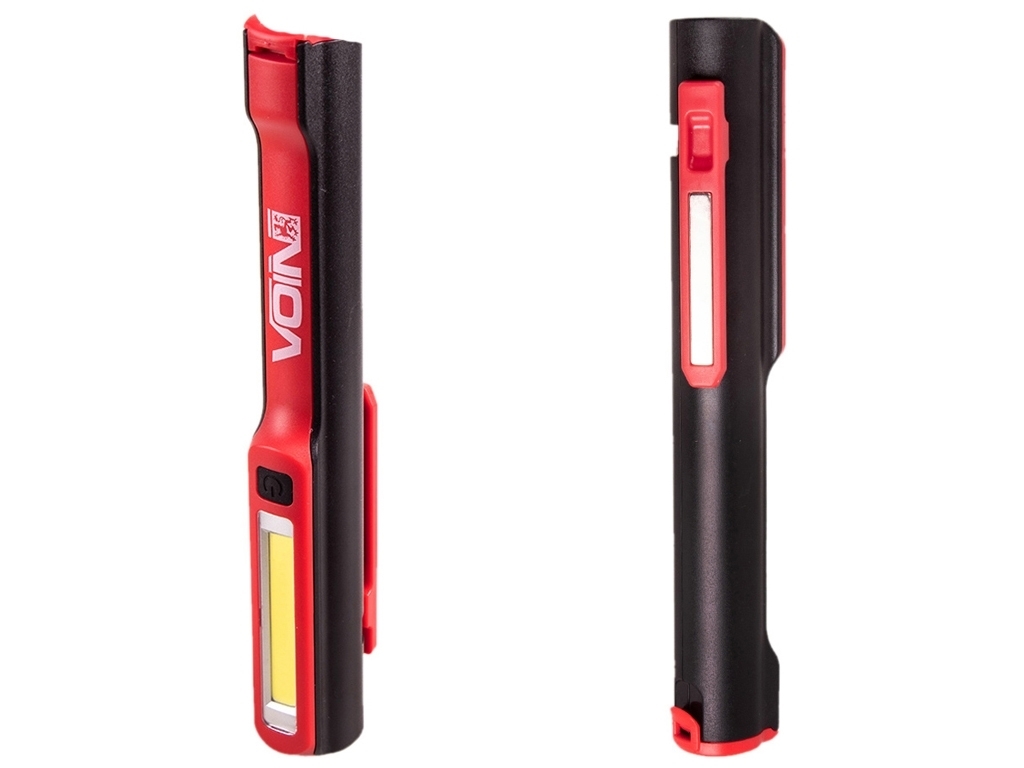 Переносна лампа Voin, 3W-COB+3W XPE, АКБ1200mAh, магніт, індикатор заряду, 20х4х2см (VL-102)