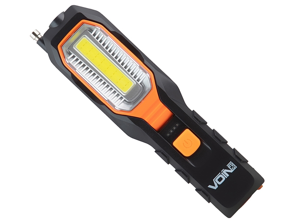 Переносная лампа Voin, COB 260Lm + F5 80Lm, АКБ 1200mAh, магнит, индикатор заряда, 5,8х2,8х22,4см (V