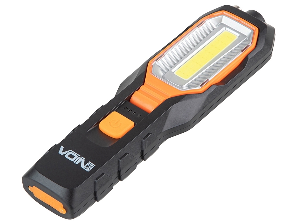 Переносная лампа Voin, COB 260Lm + F5 80Lm, АКБ 1200mAh, магнит, индикатор заряда, 5,8х2,8х22,4см (V