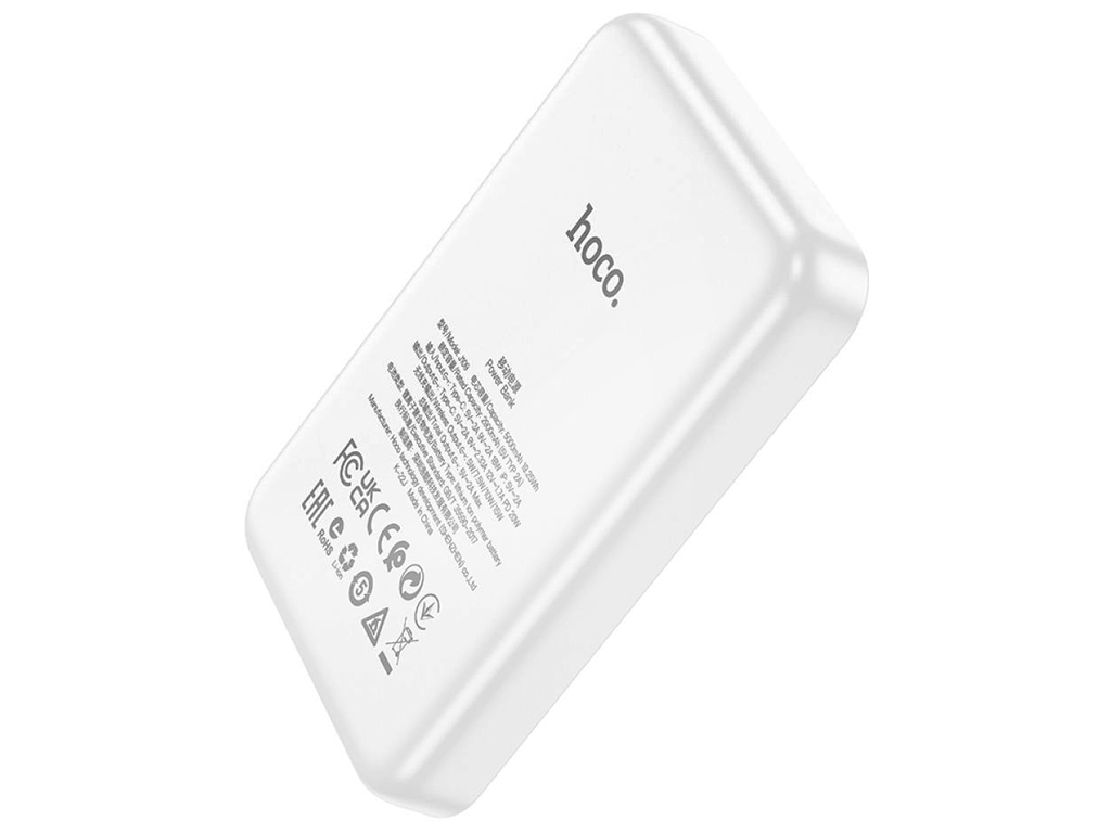 Power Bank Hoco J109 PD20W Easy Wireless Fast Charging 5000mAh, Колір Білий