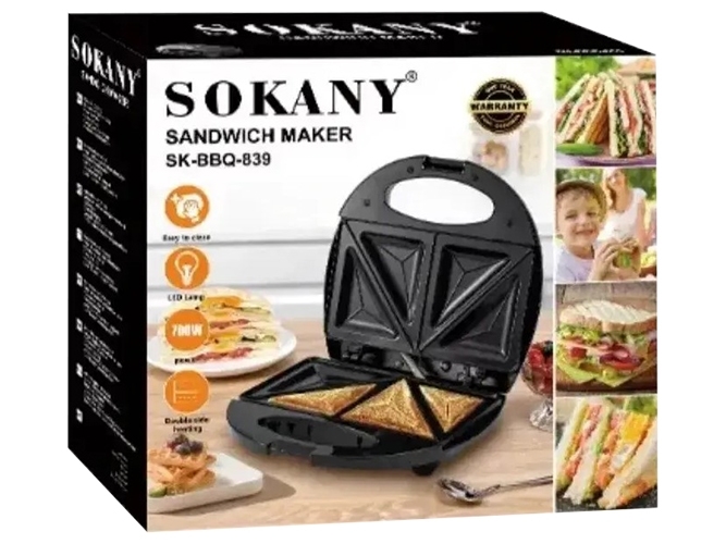 Сэндвичница Sokany, 700W