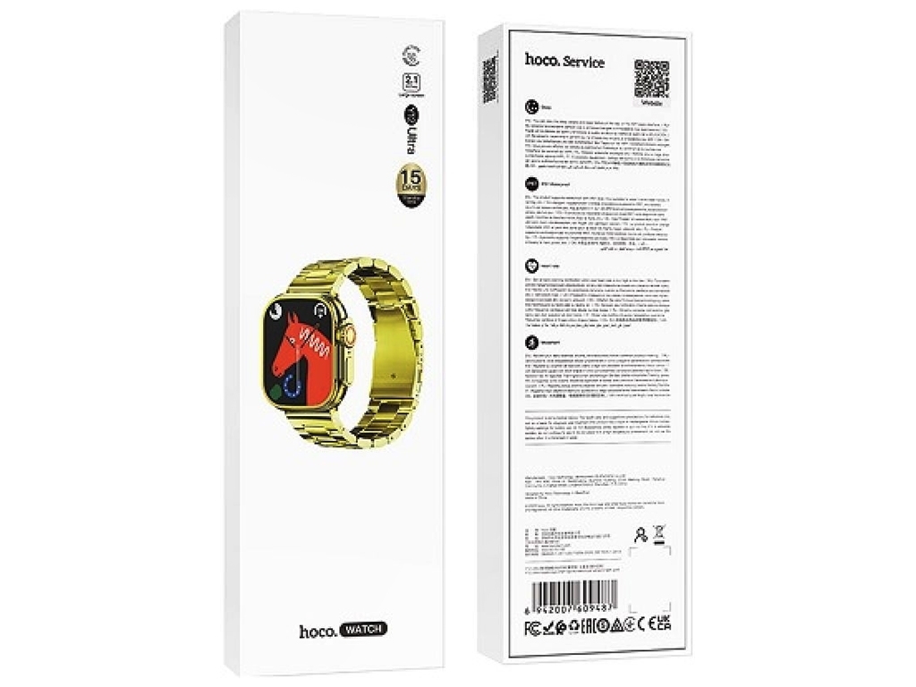 Смарт Часы Hoco Y12 Ultra Golden Цвет Золотой