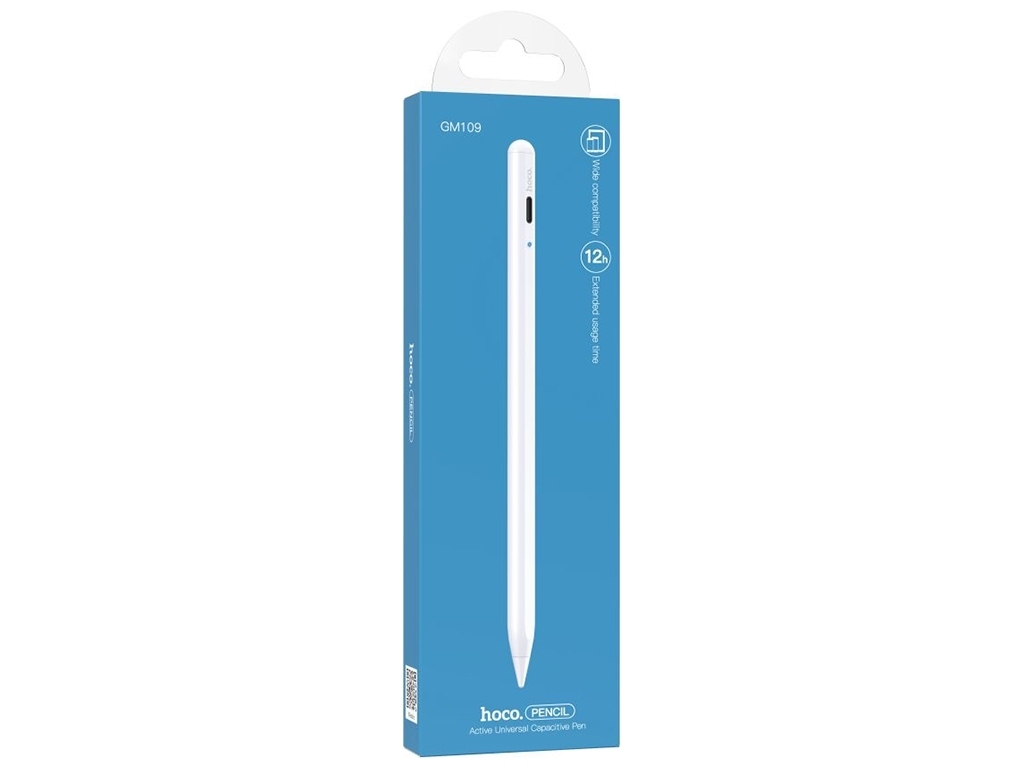 Стілус Hoco GM109 Smooth Active Universal Capacitive Pen, Білий