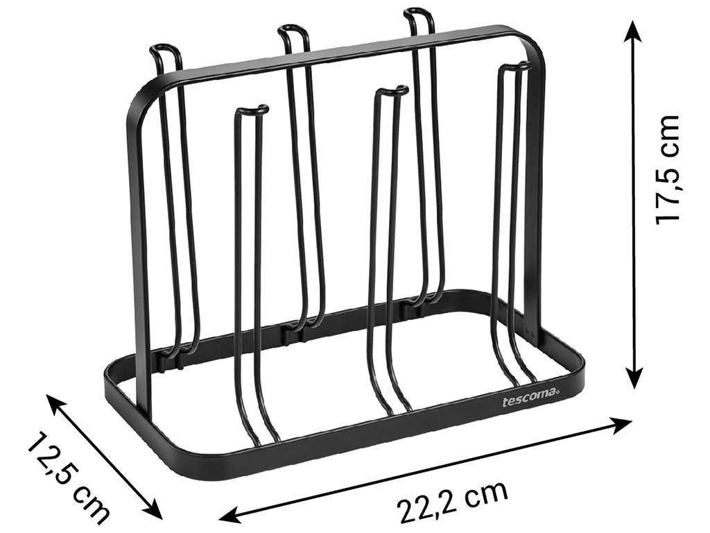 Сушарка для пляшок та склянок ONLINE, 22,2x12,5x17,5см, 22985