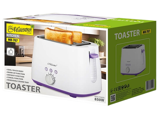 Тостер Maestro, 850-1000Вт