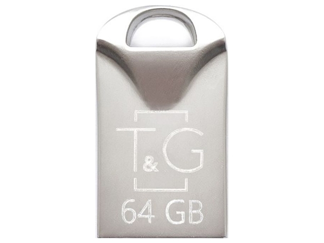 USB Flash накопитель T&G 64gb Metal 106 Цвет Стальной