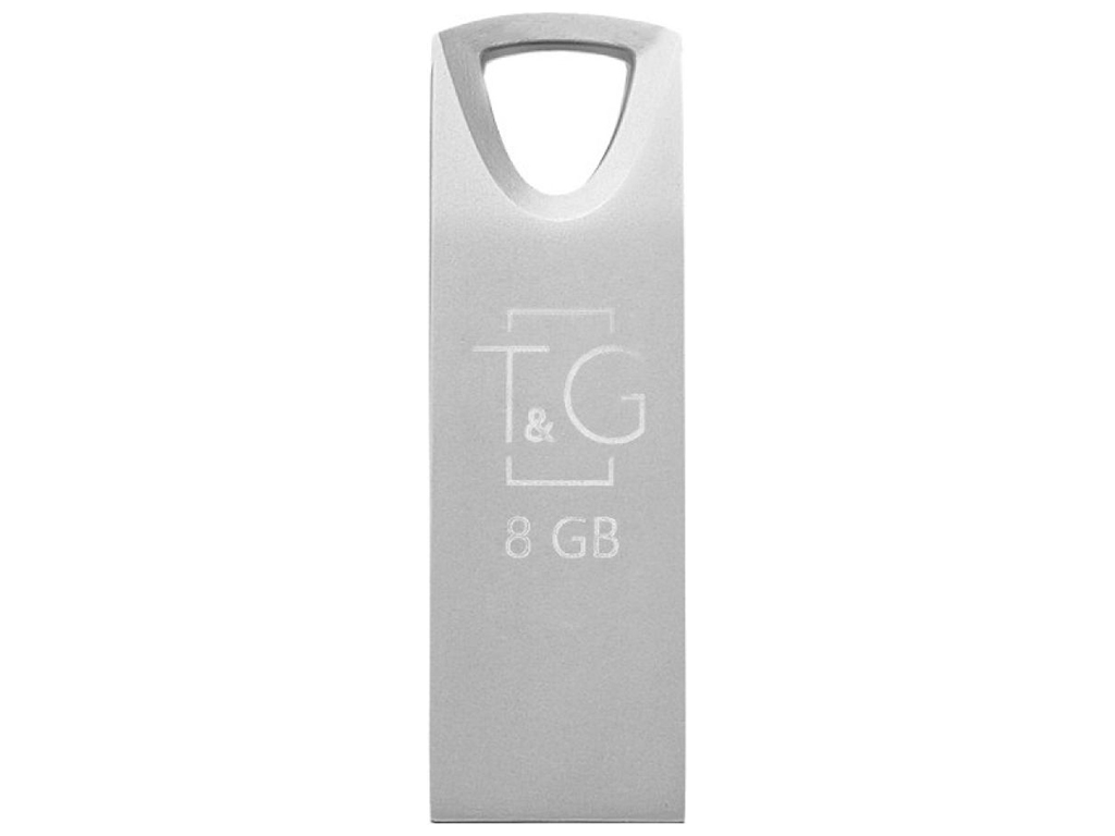 USB флеш-накопичувач T&G 8gb Metal 117 Колір Сталевий