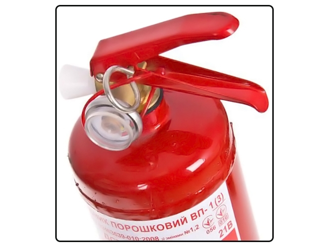 Огнетушитель порошковый с манометром, 1кг